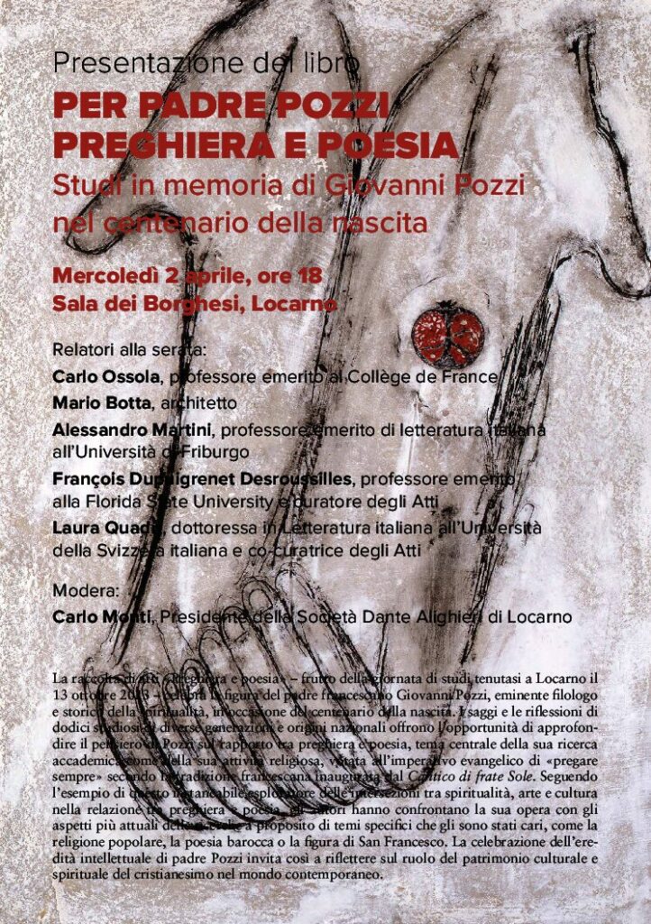 Presentazione atti su Padre Giovanni Pozzi